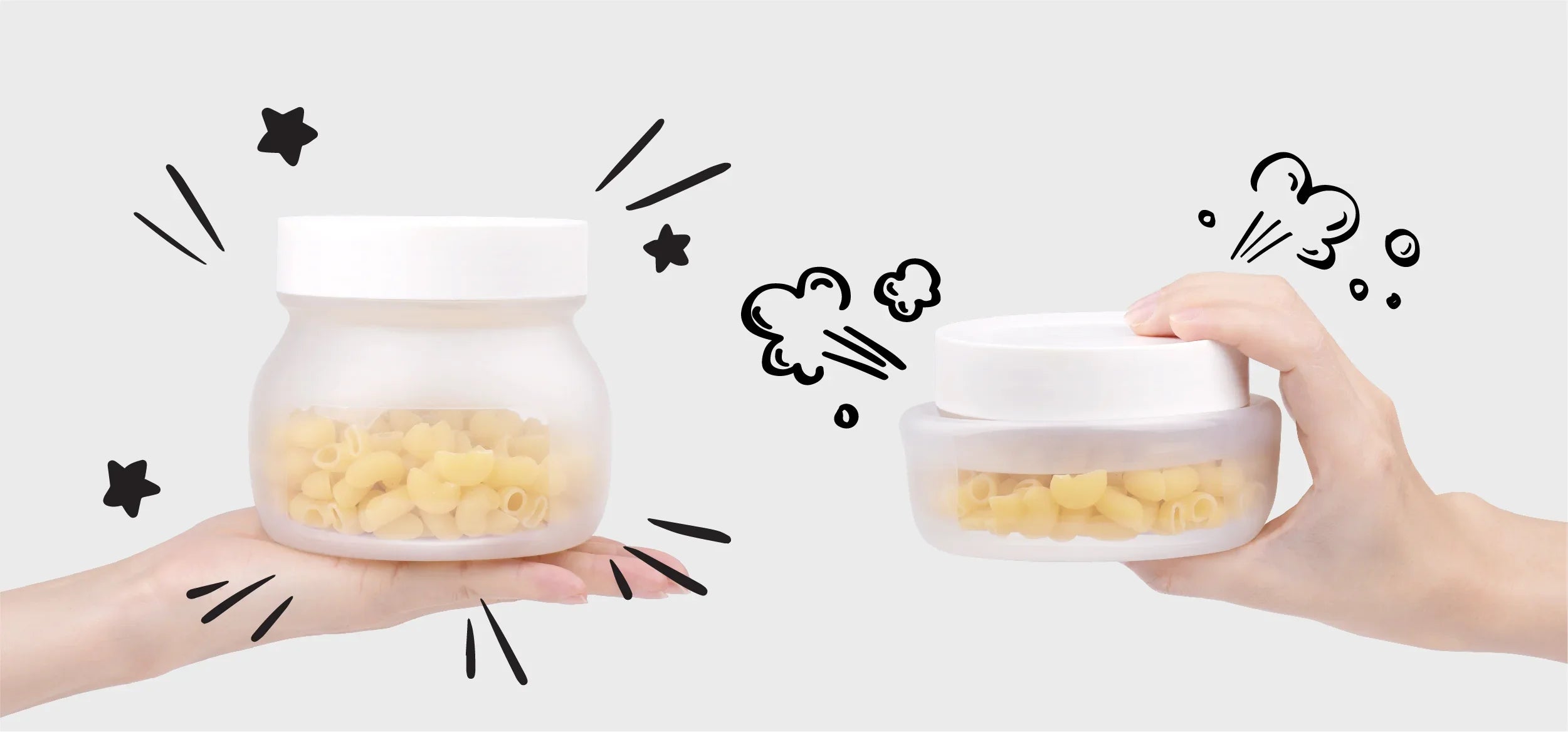 DeliOne Flexi Jar - fold and unfold