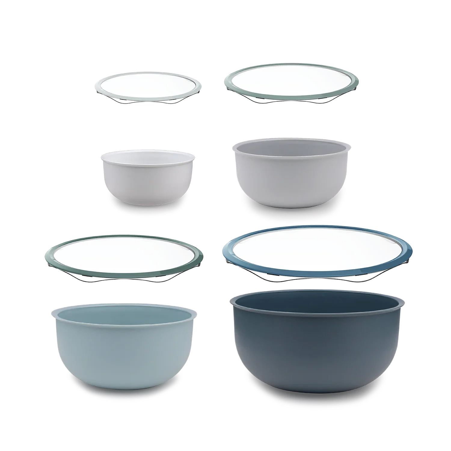 DeliOne FlexiLid reusable silicone lids covering glass containers