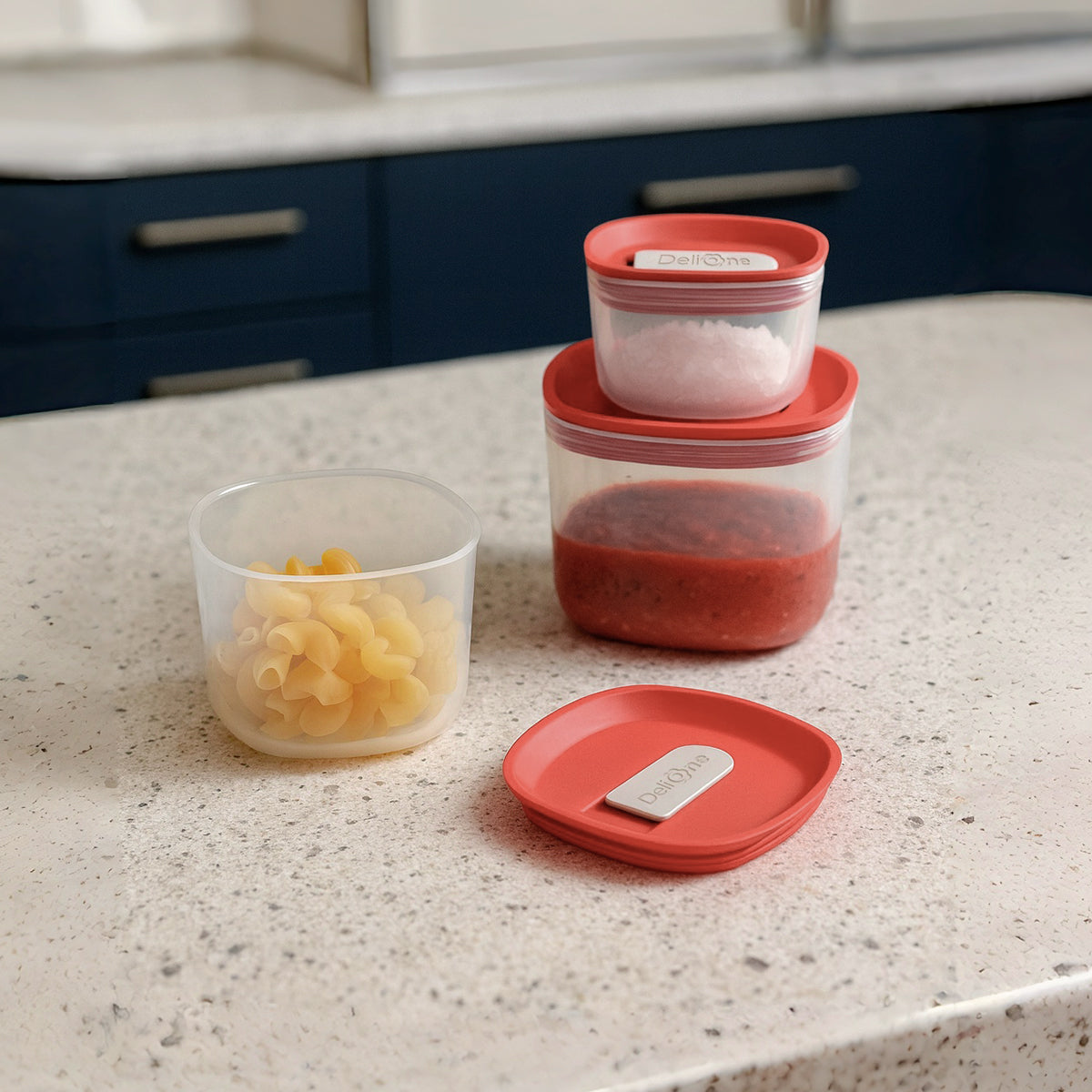 DeliOne prep container set for portioned ingredients and snacks