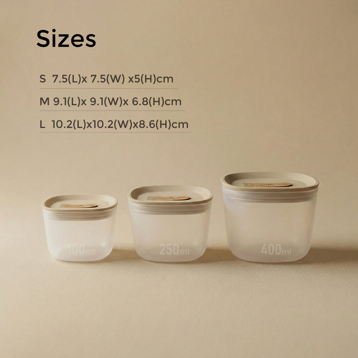 DeliOne prep container set for portioned ingredients and snacks