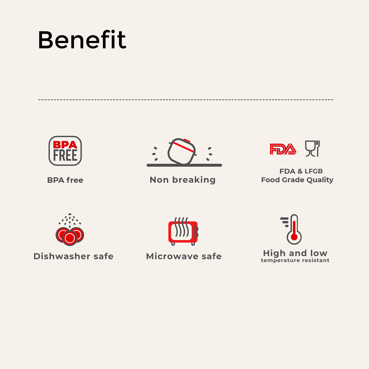 DeliOne prep container set for portioned ingredients and snacks