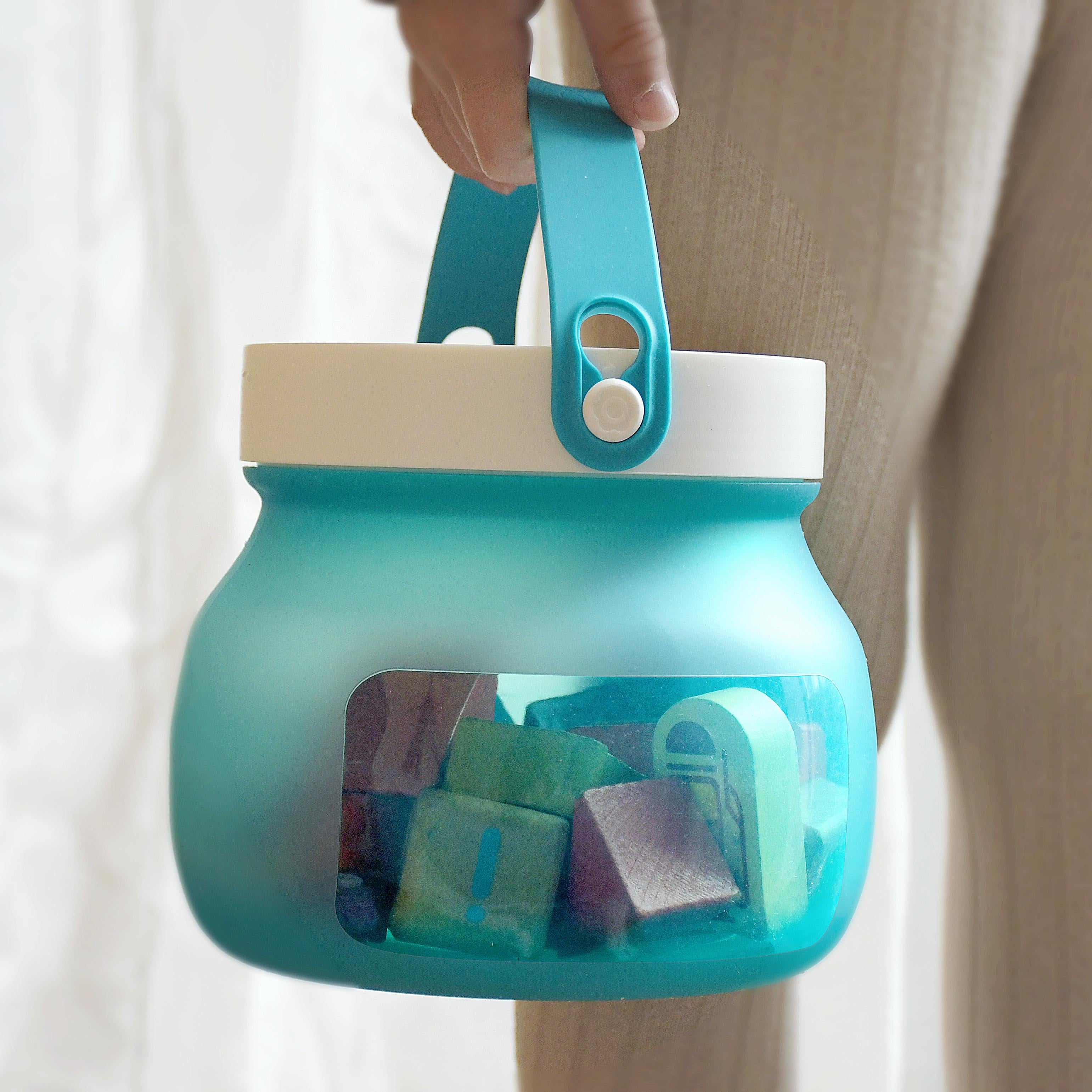 DeliOne Flexi Jar V2 flexible silicone jar with wide opening