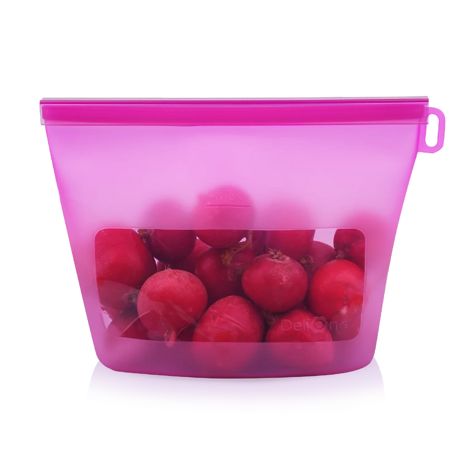 DeliOne Zip’n Fresh reusable silicone food bag in new color and size
