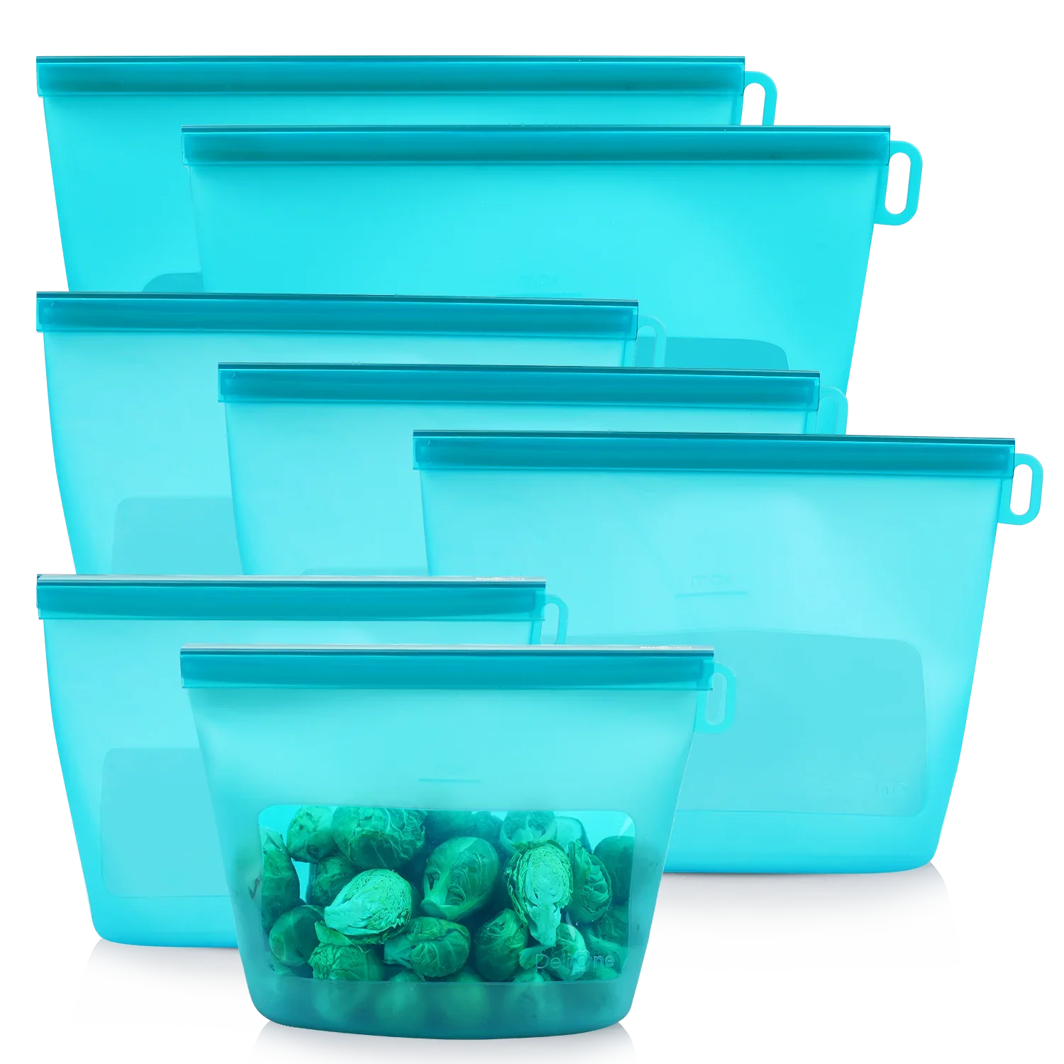 DeliOne Zip’n Fresh reusable silicone food bag in new color and size