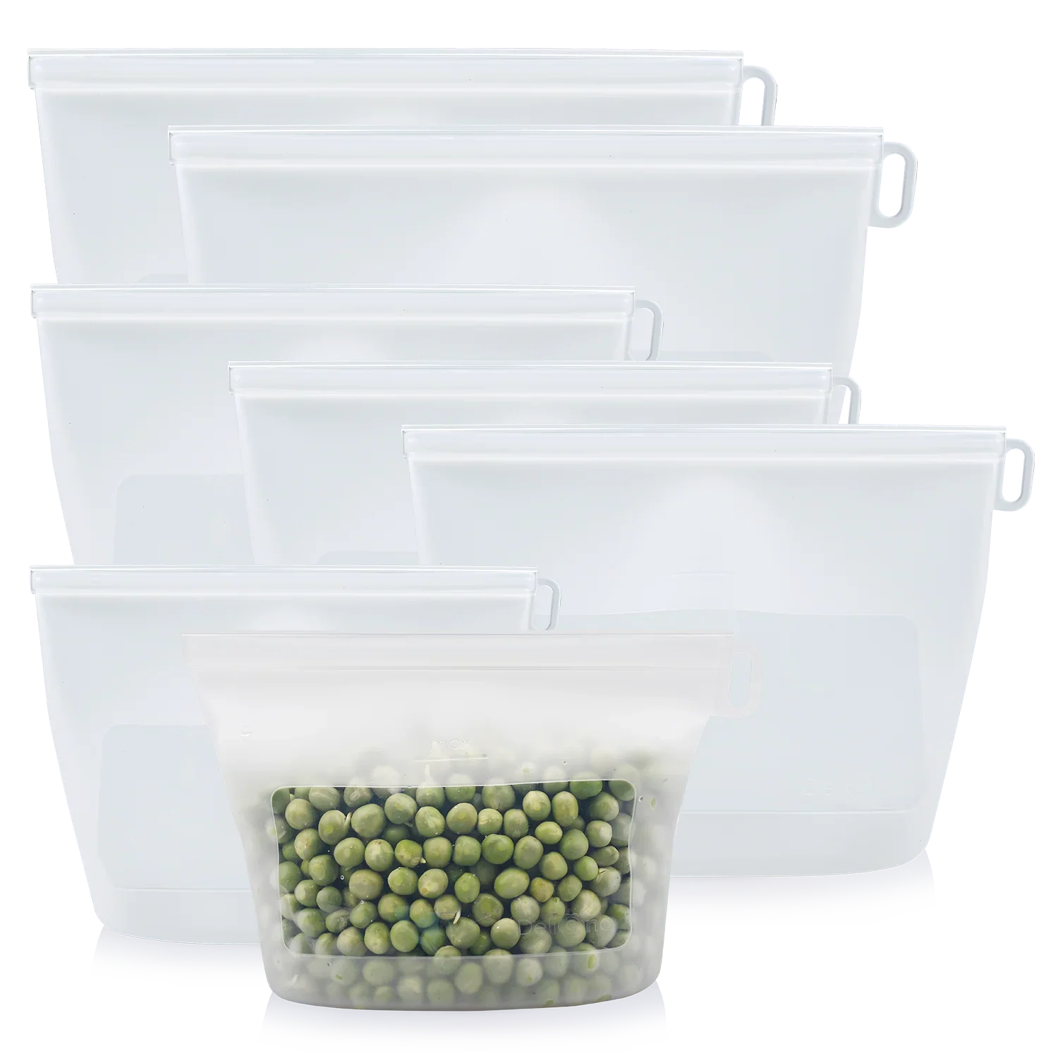 DeliOne Zip’n Fresh reusable silicone food bag in new color and size