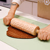 Rolling Pin with Star and Heart Silicone Stampers